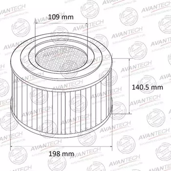 Фильтр воздушный Avantech AF0145