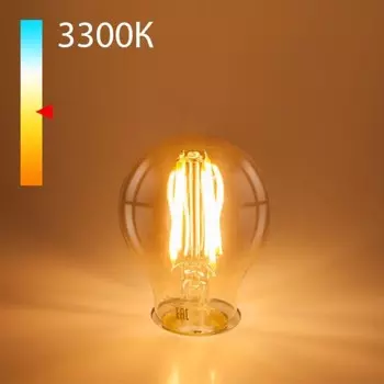 Филаментная светодиодная лампа Elektrostandard, Classic F, 60х60х105 мм, 12Вт, E27, 1300Лм, 3300К