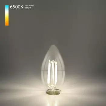 Филаментная светодиодная лампа «Свеча» Elektrostandard, 35х35х98 мм, 9Вт, E14, 1000Лм, 6500К