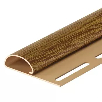 Финишный профиль DCKE LUX, под дерево, 3000 мм, цвет миндаль