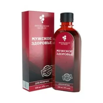 Фитобальзам на меду «Мужское здоровье» для мужчин, 220 мл.