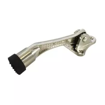 Фиксатор дверной АЛЛЮР КН-130 SN "козья ножка", цвет матовый никель