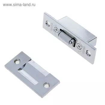 Фиксатор дверной, роликовый, цвет хром