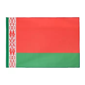 Флаг Белоруссии, 90 х 135, полиэфирный шелк, без древка