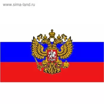 Флаг прямоугольный "Герб" фон флаг, 180х311 мм, S09202014