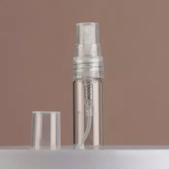 Флакон стеклянный для парфюма, с распылителем, 3 мл, цвет прозрачный