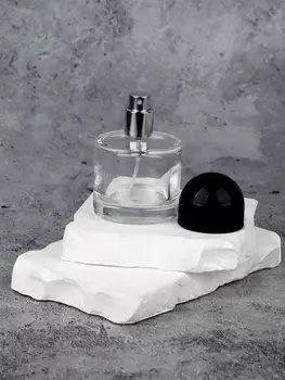 Флакон стеклянный для парфюма, с распылителем, 30 мл, прозрачный/чёрный