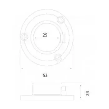 Фланец GP 15A STEEL CHROME