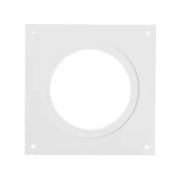 Фланец ZEIN Люкс ЛФ100, выход d=100 мм,вентиляционный, присоединительный, квадратный