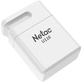 Флеш Диск Netac 64GB U116 NT03U116N-064G-30WH USB3.0 белый