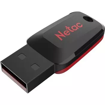 Флеш Диск Netac 64GB U197 NT03U197N-064G-20BK USB2.0 черный/красный