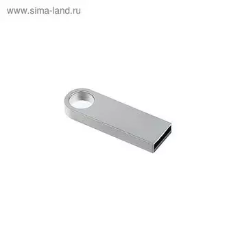 Флешка, 8 Гб, USB2.0, прямоугольная, под лазерную гравировку/тампопечать, серебристая