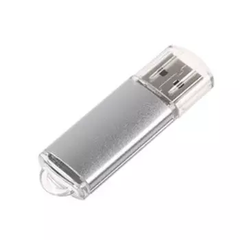 Флешка Mirex UNIT SILVER, 64 Гб, USB2.0, чт до 25 Мб/с, зап до 15 Мб/с, цвет серебро