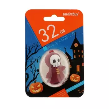 Флешка Smartbuy Halloween series "Мрачный Жнец", 32 Гб, USB2.0, чт до 25 Мб/с, зап до15 Мб/с