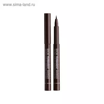 Фломастер для бровей Relouis Brow Permanent Marker, тон №02 Brown