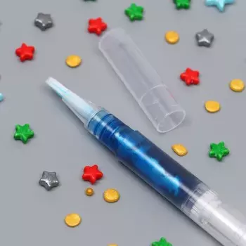 Фломастер пищевой с блестками Синий 1 шт