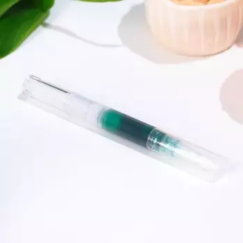 Фломастер пищевой «Зелёный» с блёстками для украшения десертов и пасхальных яиц, 1 шт