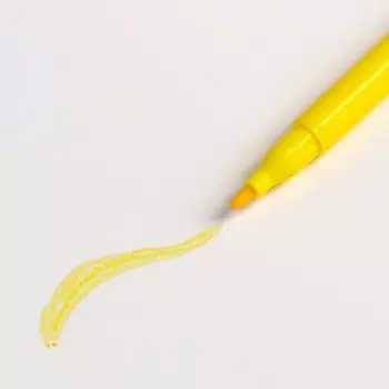 Фломастер пищевой «Жёлтый» для украшения десертов и пасхальных яиц, 1 шт