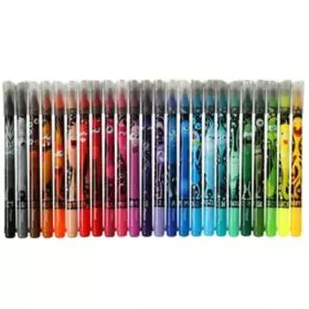 Фломастеры 24 цвета Maped COLOR'PEPS MONSTER, смываемые, с заблокированным пишущим узлом, в картонном футляре