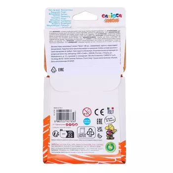 Фломастеры 8 цветов Carioca Neon, 1,0-4,7 мм, смываемые, неоновая палитра, ударопрочный наконечник, суперяркие, европодвес