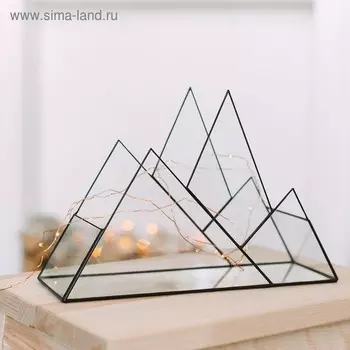 Флорариум "Горы" (швы медь)