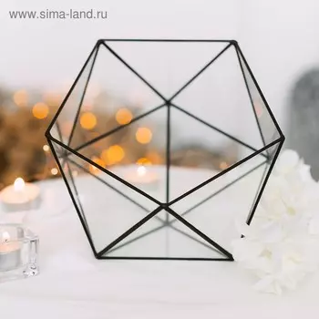 Флорариум "Грани" (швы медь)