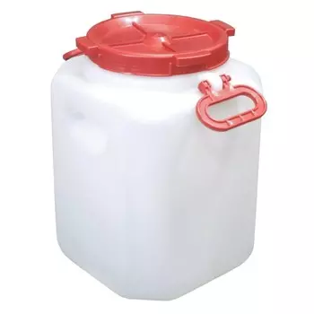Фляга-бочка пищевая, 40 л, горловина 21,5 см, белая