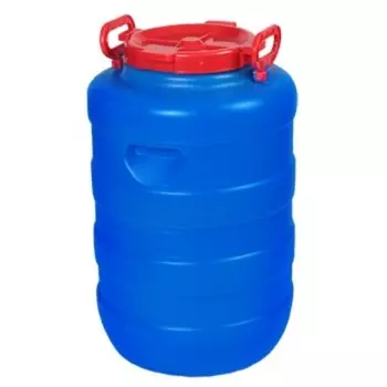 Фляга-бочка пищевая, 50 л, горловина 22 см, синяя