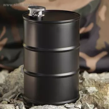 Фляжка Мастер К, 750 мл, подарочная, 25 oz, нержавеющая сталь, чёрная