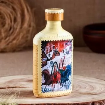 Фляжка"Тройка лошадей", малая, 0,25 л.