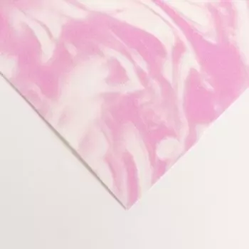 Фоамиран двухцветный 0,8 мм антично белый/розовый 60х70 см