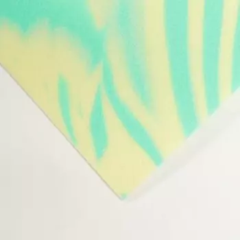 Фоамиран двухцветный 0,8 мм мятный/лимонный 60х70 см