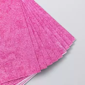 Фоамиран глиттерный 1 мм, 20х30 см, цв. розовый (набор 10 листов)