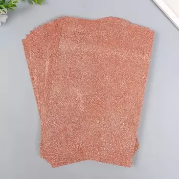 Фоамиран глиттерный 2 мм 20х30 см, пудровый