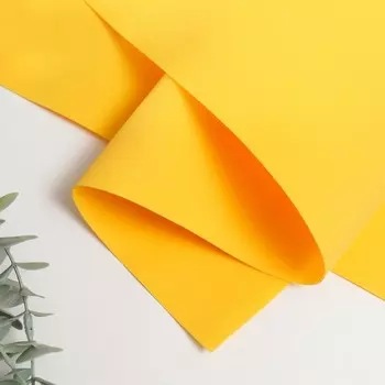 Фоамиран иранский 0,8-1 мм (тёмно-жёлтый/122) 60х70 см