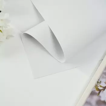 Фоамиран матовый 50х50 см, 1 мм, белый