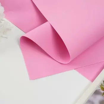 Фоамиран матовый 50х50 см, 1 мм, светло-розовый