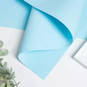 Фоамиран матовый 50х50см 1 мм, бледно-голубой