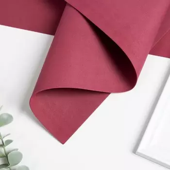 Фоамиран матовый 50х50см 1 мм, бордовый