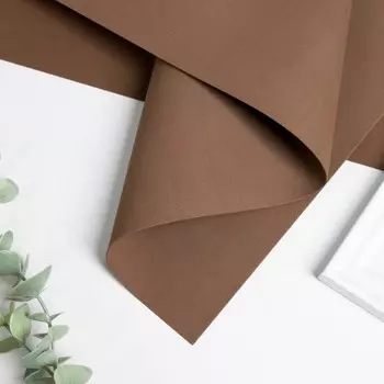 Фоамиран матовый 50х50см 1 мм, коричневый