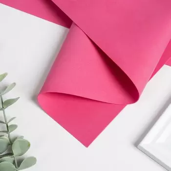 Фоамиран матовый 50х50см 1 мм, малиновый