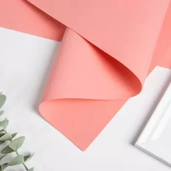 Фоамиран матовый 50х50см 1 мм, розово-персиковый