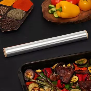 Фольга алюминиевая "UPAK LAND", 29см х 5м, 14 мкм