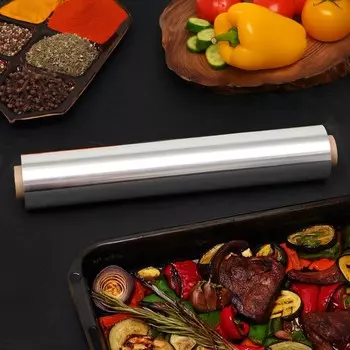 Фольга алюминиевая "UPAK LAND", 29см х 100м, 14 мкм