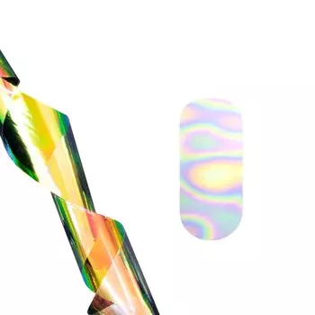 Фольга переводная для литья в банке POLE, перламутровые разводы