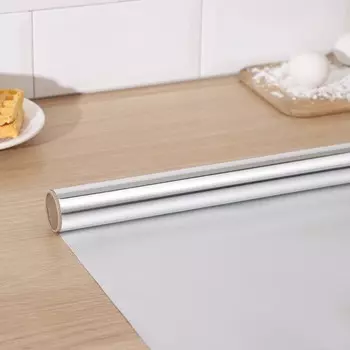 Фольга пищевая алюминиевая Доляна, универсальная, 29 см 20 м, 14 мкм