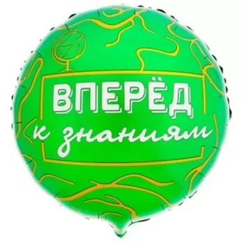 Воздушный шар фольгированный на 1 сентября 18", «Вперёд к знаниям»
