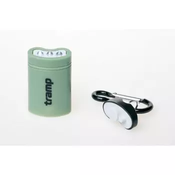 Фонарь-брелок магнитный (пластик) Tramp TRA-188, оливковый