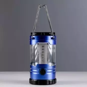 Фонарь кемпинговый с компасом, 2 режима, 9 LED, регулировка яркости, 11 х 20 см, микс