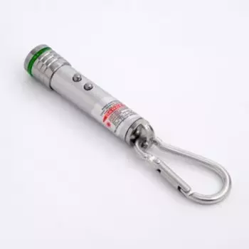 Лазерная указка «Мастер К», с карабином, 2 LED, 2 режима, 71.4 см